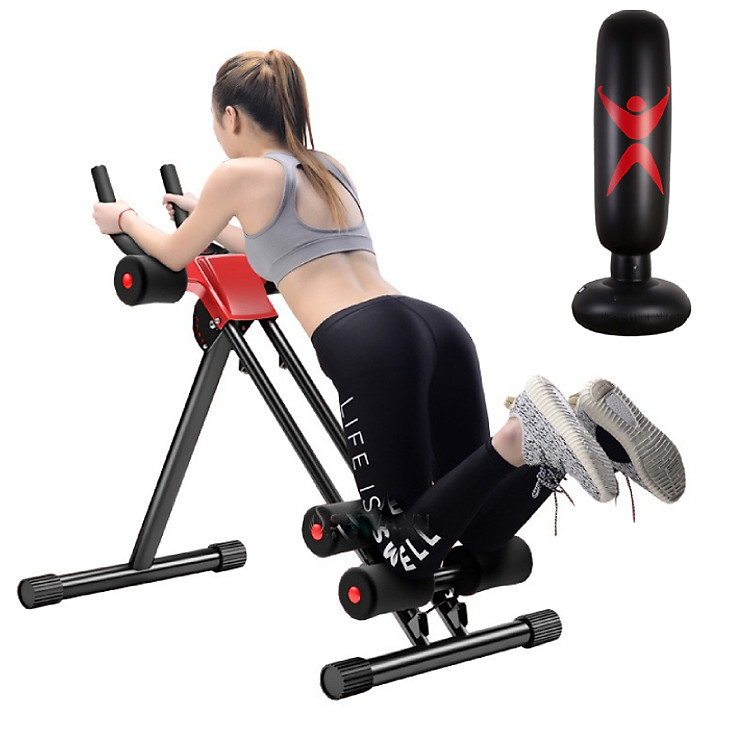 Máy tập cơ bụng | máy tập bụng | máy tập gym thể dục tổng hợp đa năng 3.0 - Tặng kèm bao trụ đấm bốc Pro X phiên bản 3.0 ( giao màu ngẫu nhiên )