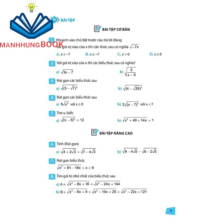 Rèn Kĩ Năng Học Tốt Toán Lớp 9 - Ảnh 4