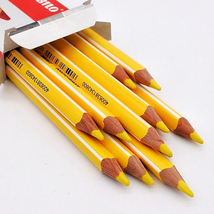 Hộp 12 cây bút chì màu STABILO Trio (CL203/12) - Đen (750)