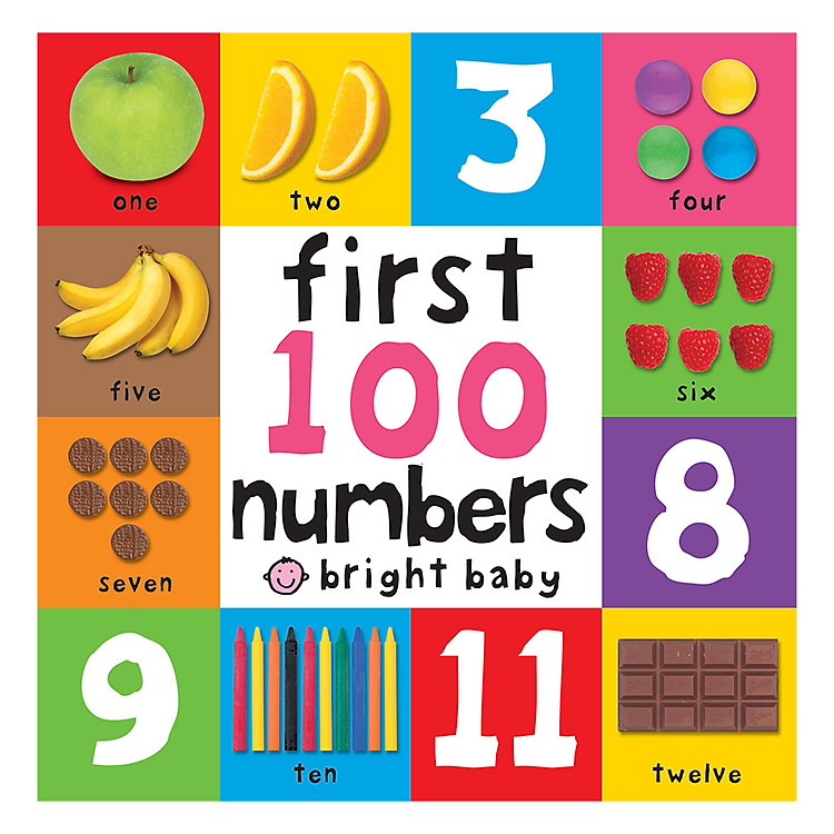 Sách First 100 Numbers: First 100 Board Book - First 100 Board Book (Board book)