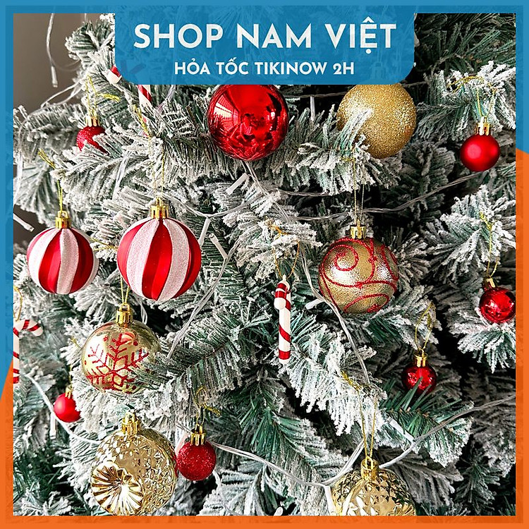 Bộ Quả Châu Trang Trí Giáng Sinh Nhiều Kiểu Dáng - Ảnh 3