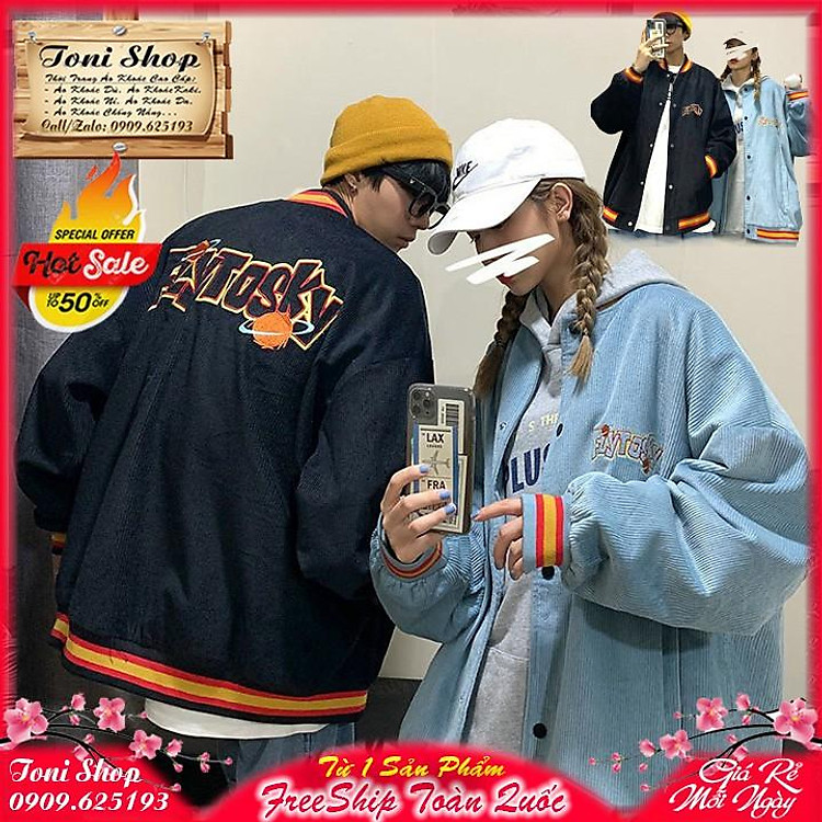 ÁO KHOÁC KAKI NHUNG GÂN FLYTOSKY (M2640 - Ảnh Thật)