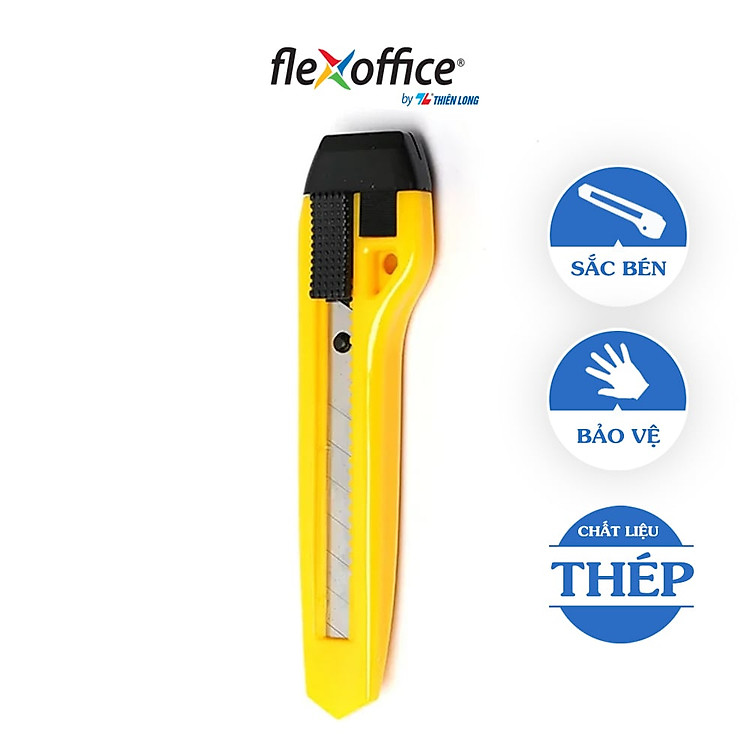 Dao Rọc Giấy Flexoffice Fo-Kn02 18mm (2 chiếc)