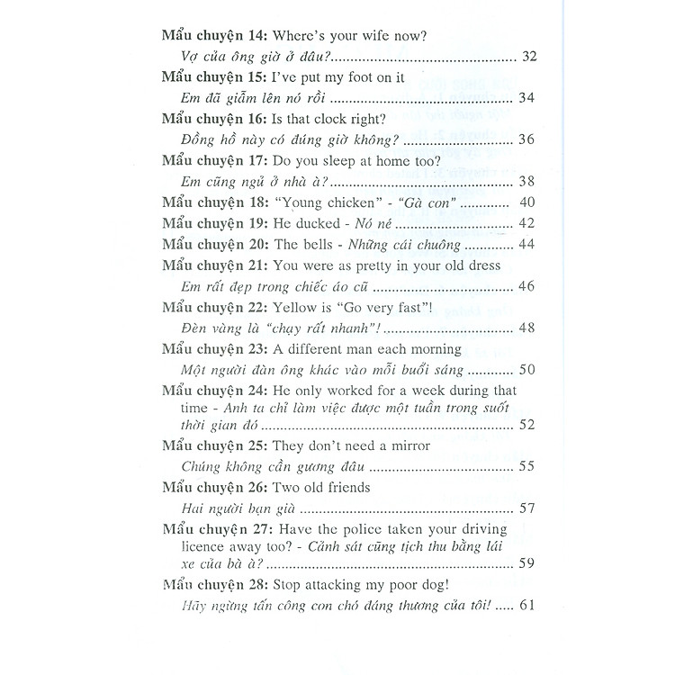 Học Tiếng Anh Qua 70 Mẩu Chuyện Cười Song Ngữ Anh - Việt: Trình Độ Vỡ Lòng - Ảnh 6