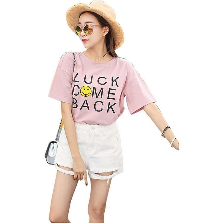 Áo thun nữ come bak T&D d387 màu hồng