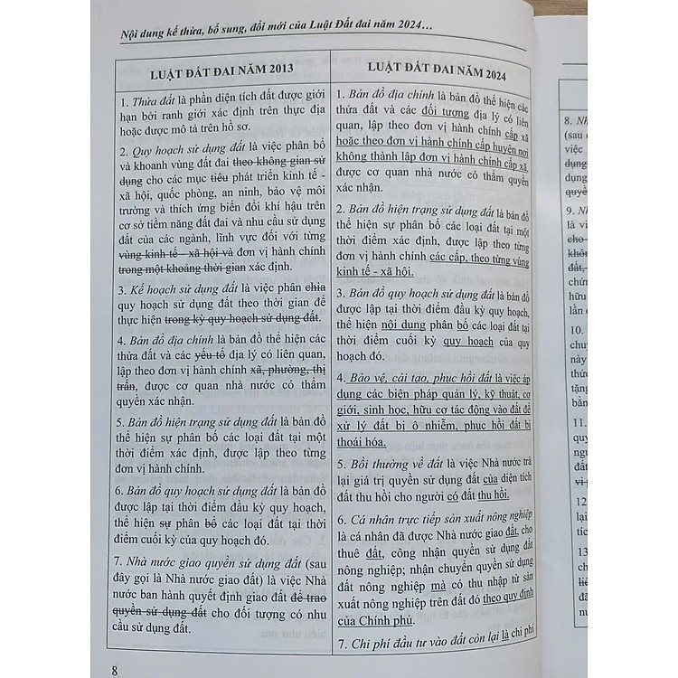 Nội dung kế thừa, bổ sung, đổi mới của Luật Đất đai năm 2024 so với Luật Đất đai năm 2013 - Ảnh 6