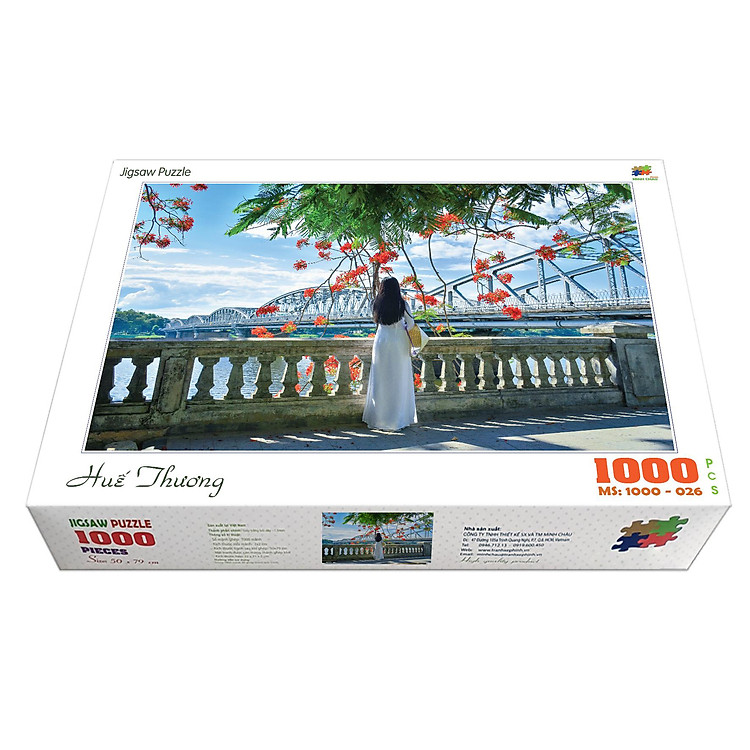 Mua Bộ tranh xếp hình 1000 mảnh Huế Thương Chính hãng Ưu đãi