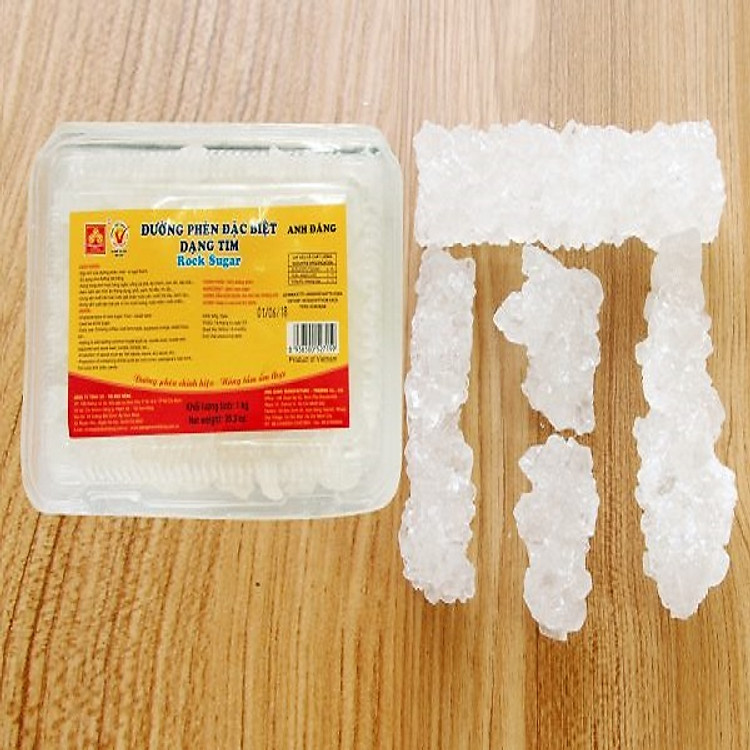 ĐƯỜNG PHÈN TIM DẠNG HỘP 1KG