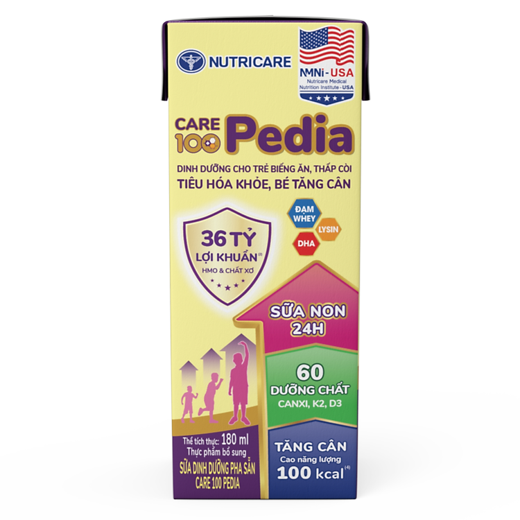 Mua Thùng sữa Nutricare Care 100 Gold 180ml Chất lượng Ưu đãi - Hình ảnh 2