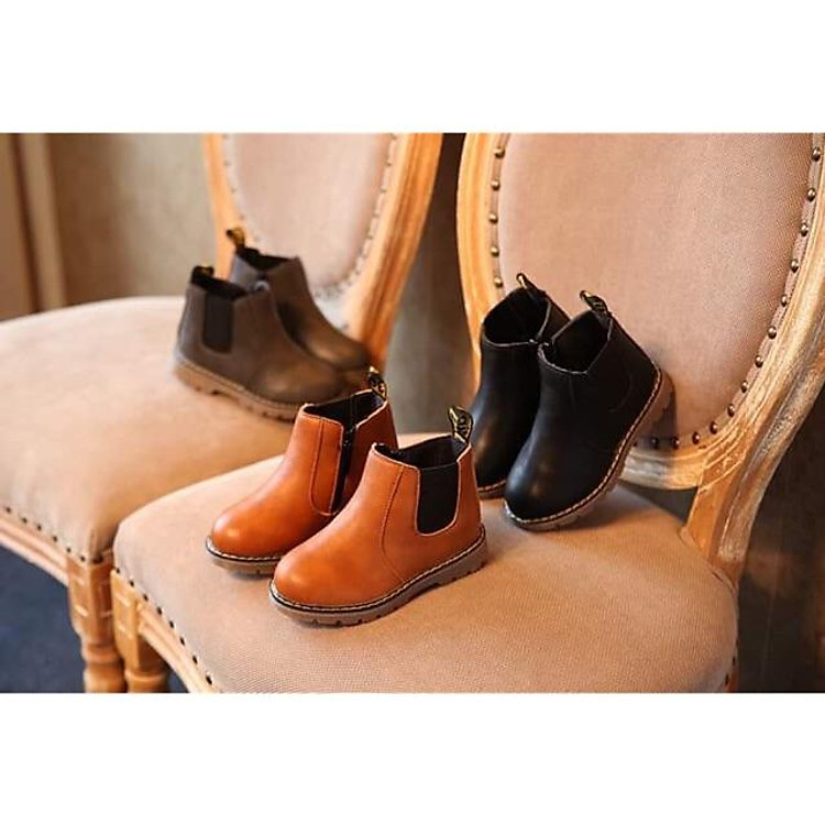 Giày bốt Quảng Châu bé trai - bé gái phong cách Anh - Giày trẻ em - Giày bốt
