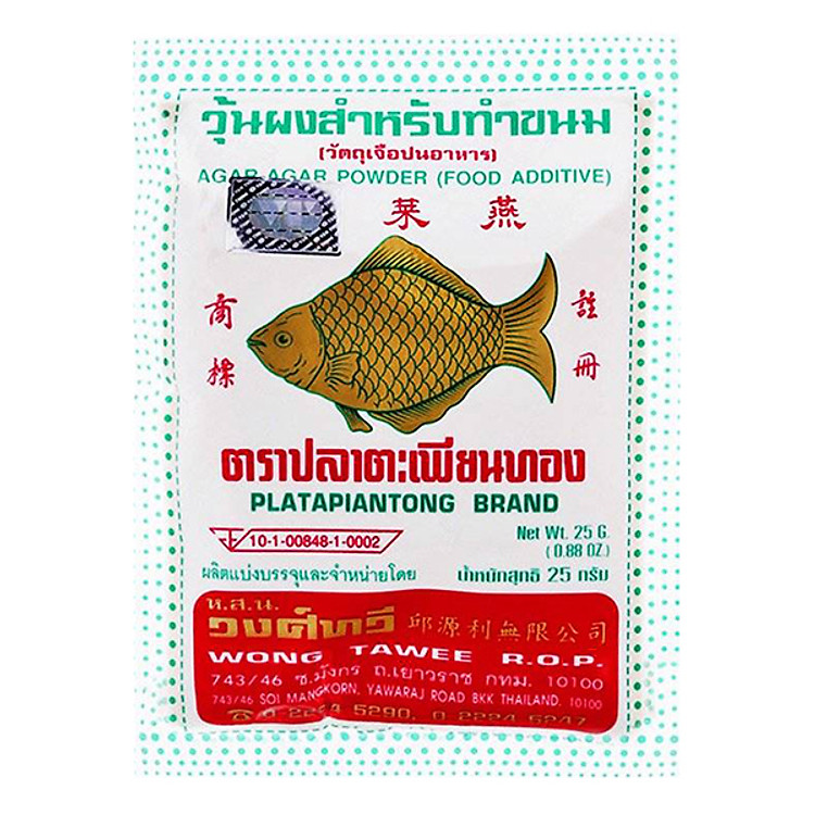 Bột Rau Câu Con Cá Vàng Agar - Agar 25G