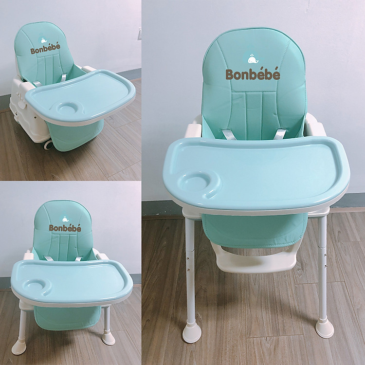 GHẾ ĂN DẶM ĐA NĂNG THÔNG MINH 4 NẤC ĐIỀU CHỈNH ĐỘ CAO BONBÉBÉ BB-05 - HÀNG CHÍNH HÃNG
