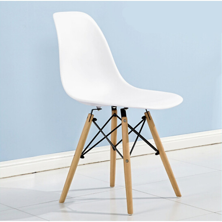 Ghế Eames Kachi Nhựa Chân Gỗ Sồi
