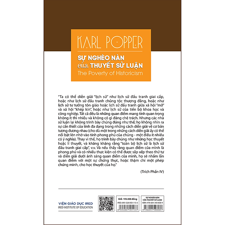 Sự Nghèo Nàn Của Thuyết Sử Luận - Ảnh 2