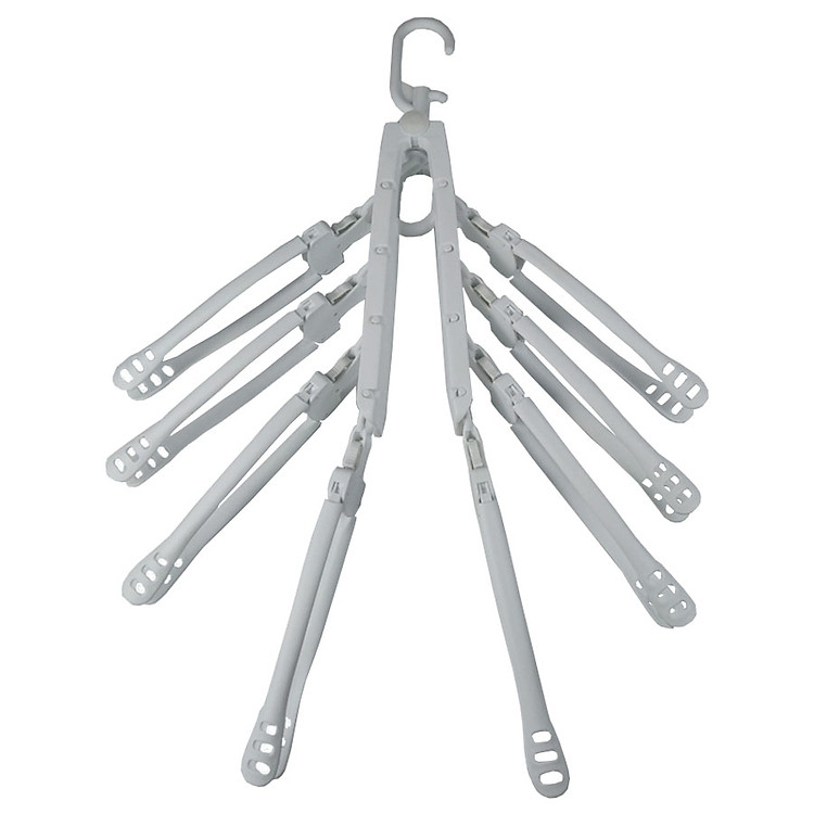 Móc treo quần áo thông minh gấp gọn cao cấp 8in1 GS4008 (trắng)