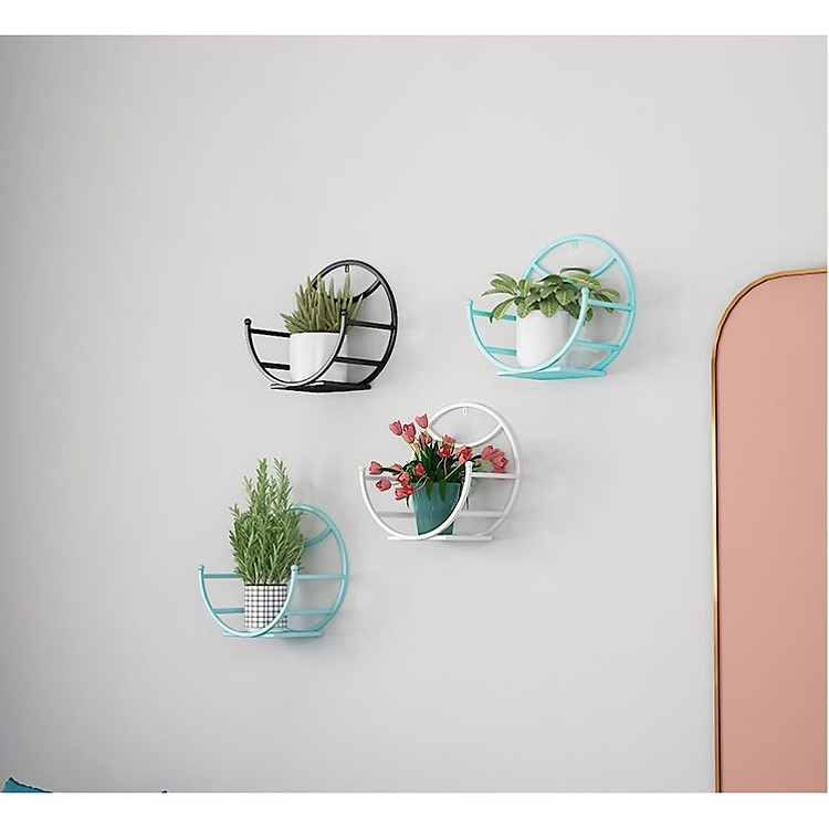 COMBO 2 KỆ TREO TRANG TRÍ HÌNH BÁN NGUYỆT, VẦNG TRĂNG DÁN TƯỜNG TIỆN DỤNG , GIÁ TREO CHẬU HOA BAN CÔNG PHÒNG KHÁCH HÌNH BÁN NGUYỆT, TRANG TRÍ NHÀ THEO PHONG CÁCH HIỆN ĐẠI SANG TRỌNG
