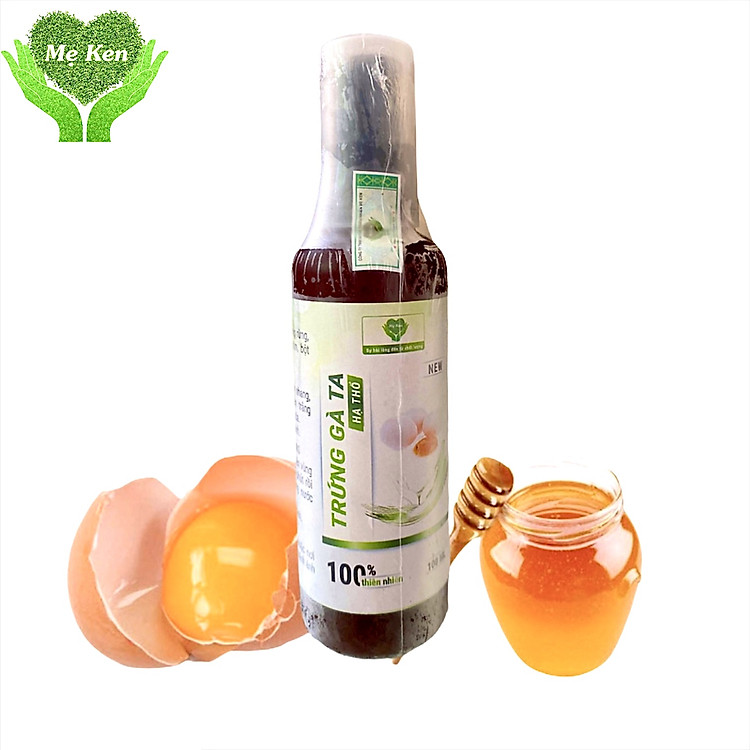 Trứng Gà Ta Hạ Thổ Mẹ Ken - 100ml (ngừa nám, tàn nhang, cấp ẩm cho da, xông hơ sau sinh, đắp mặt)