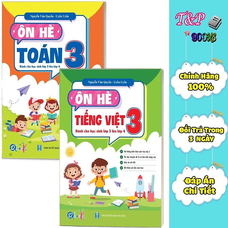 Ôn Hè Toán và Tiếng Việt 3 – Dành cho học sinh lớp 3 lên lớp 4