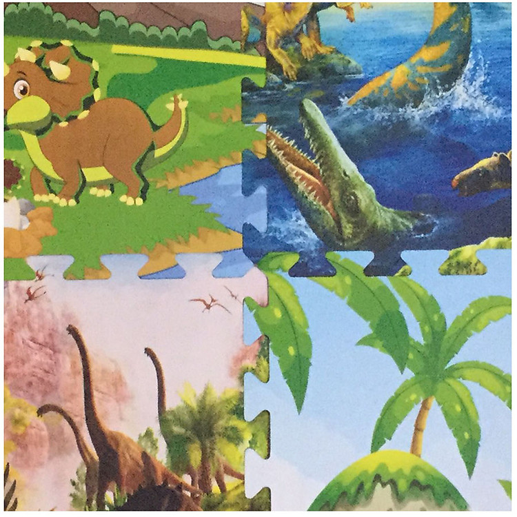 Bộ 4 tấm thảm xốp khủng long Chính hãng Tiết kiệm - Hình ảnh 3