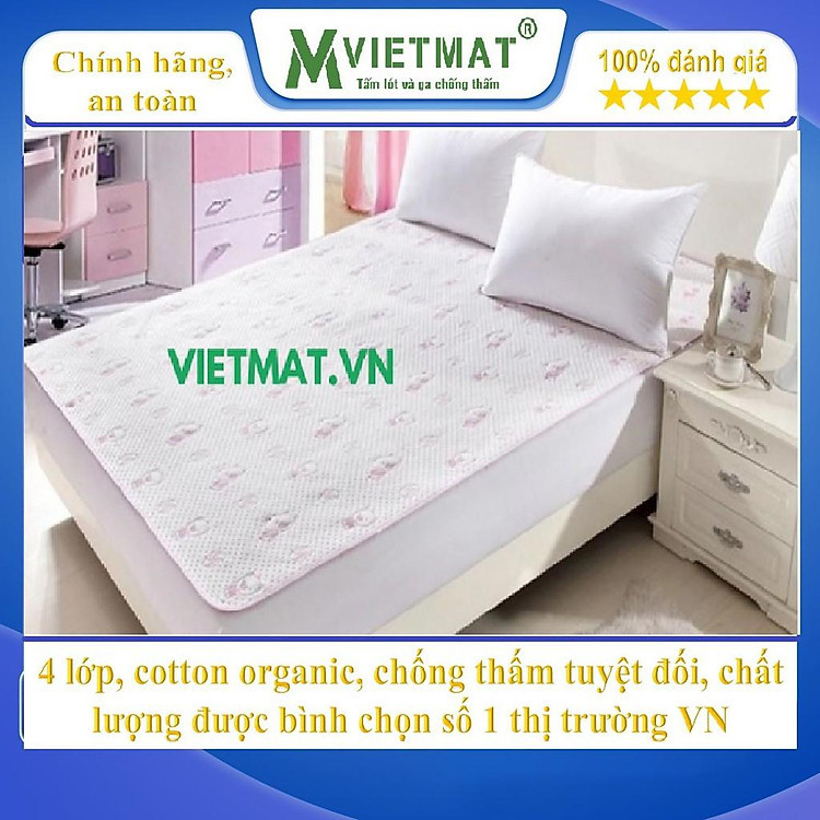 Tấm lót chống thấm VIETMAT 120x200cm Chính hãng Tiết kiệm - Hình ảnh 2