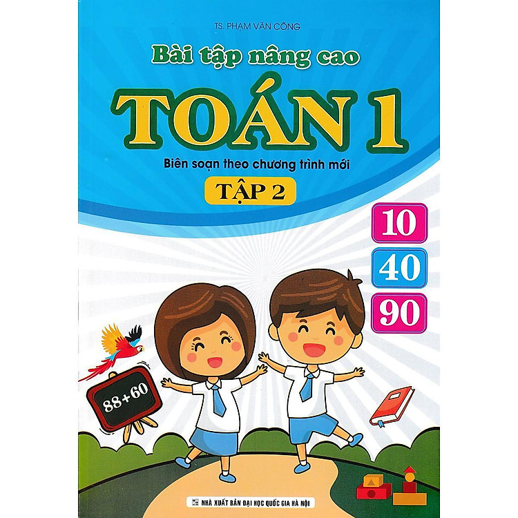 Sách - Bài Tập Nâng Cao Toán Lớp 1 - Tập 2 - Biên Soạn Theo Chương Trình Mới - Khang Việt Book