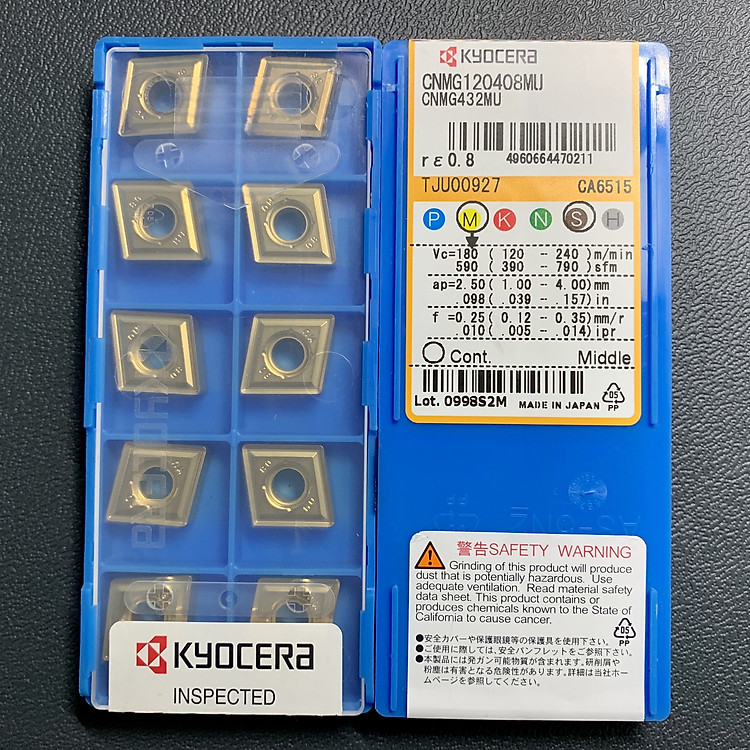 Chip tiện CNC KYOCERA CNMG120408MU CA6515