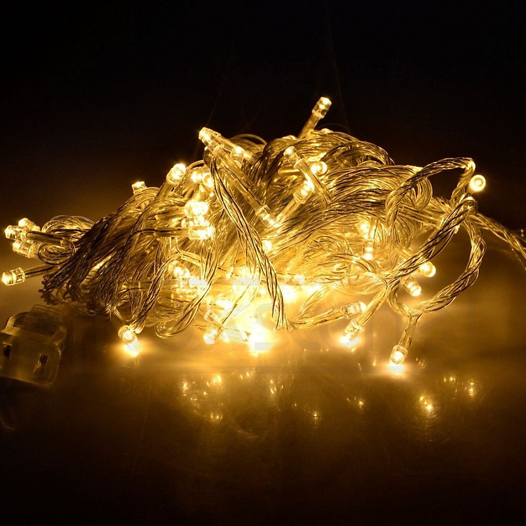 Đèn Nháy Trang Trí Led Màu Vàng 50 Bóng