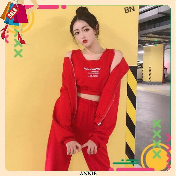 Set Đồ Thể Thao Nữ 3 Món Trẻ Trung Năng Động - Siêu Xinh Cho Các Nàng