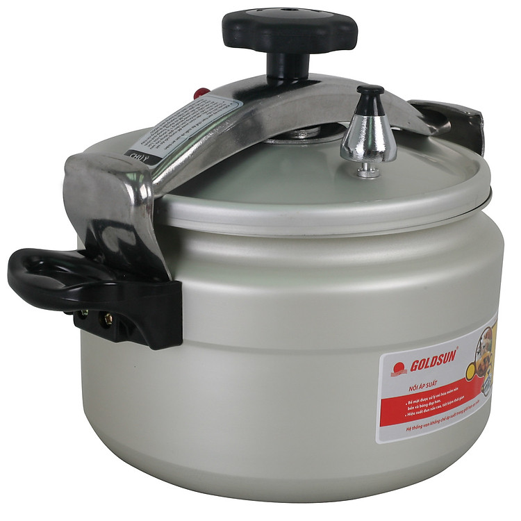 Nồi Áp Suất Cơ Anod Nhôm Điện Hóa Mềm Goldsun DB2501 (22cm - 5 lít) - Chính Hãng