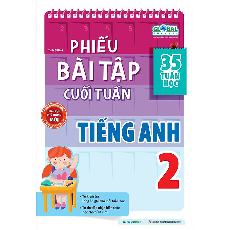 Phiếu Bài Tập Cuối Tuần Tiếng Anh 2 – Global Success (35 Tuần Học)