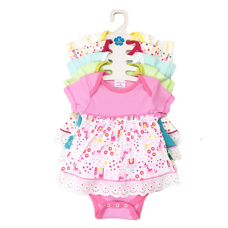 Set 5 Body Váy Cho Bé Gái Baby Wear ( Màu Ngẫu Nhiên )