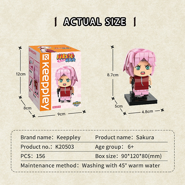 Đồ chơi lắp ráp Keeppley Naruto Sakura Chính hãng Giá tốt - Hình ảnh 5