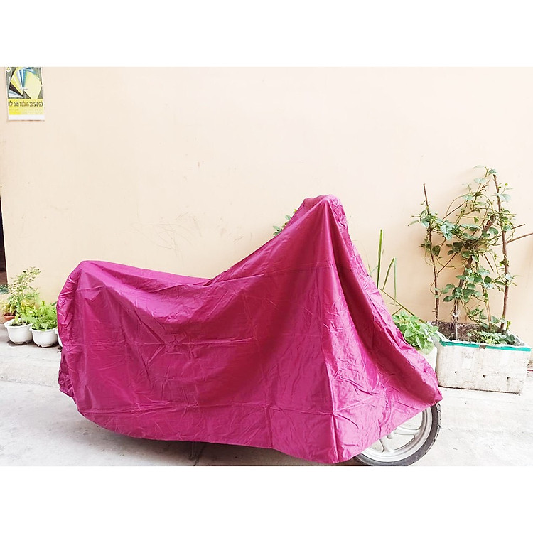 Áo Phủ Xe Máy Vải Dù 2 Lớp – Chống Mưa, Chống Bụi, Chống Tia Nắng, Form Rộng Phủ Kín Xe