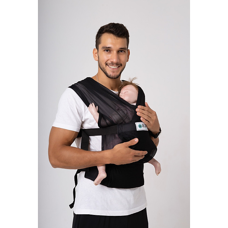 Địu vải BUBI Gen 3 - Đen Chính hãng Giá rẻ - Hình ảnh 3