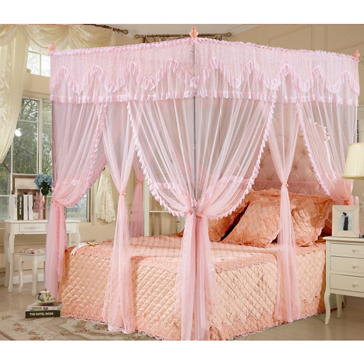 Mùng màn khung công chúa cao cấp không khoan tường