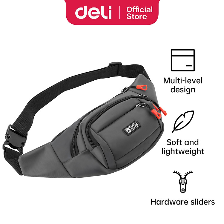 Túi Đeo Chéo Túi Bao Tử Nam Nữ Thời Trang Trẻ Trung, Túi Đựng Ipad, Túi Đeo Vai Nhiều Ngăn Kéo Đựng Đồ Rất Tiện Lợi, Vải Oxford Chống Thấm Nước - EH1001 EH1002 EH1006