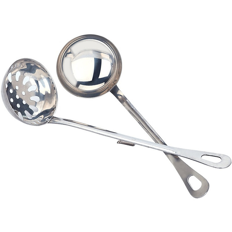 Combo 2 Muôi/Vá Thép Không Gỉ MAXCOOK