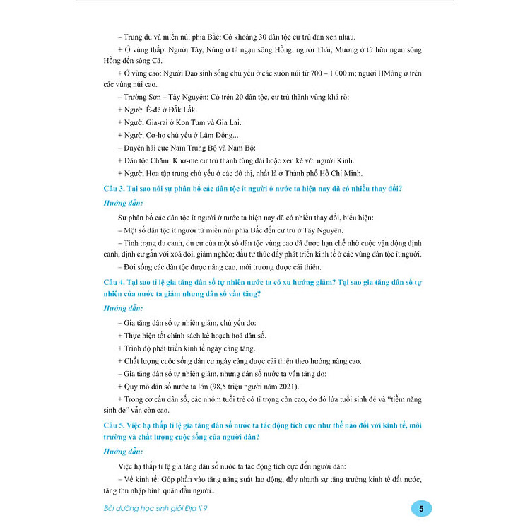 Bồi Dưỡng Học Sinh Giỏi Địa Lí 9 - Ảnh 3