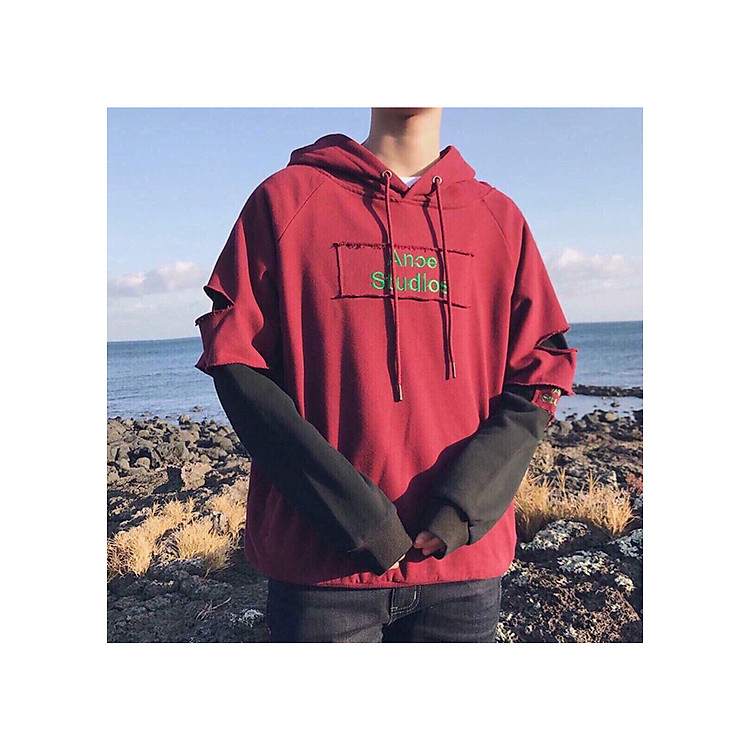 Áo hoodie nam nữ phối tay