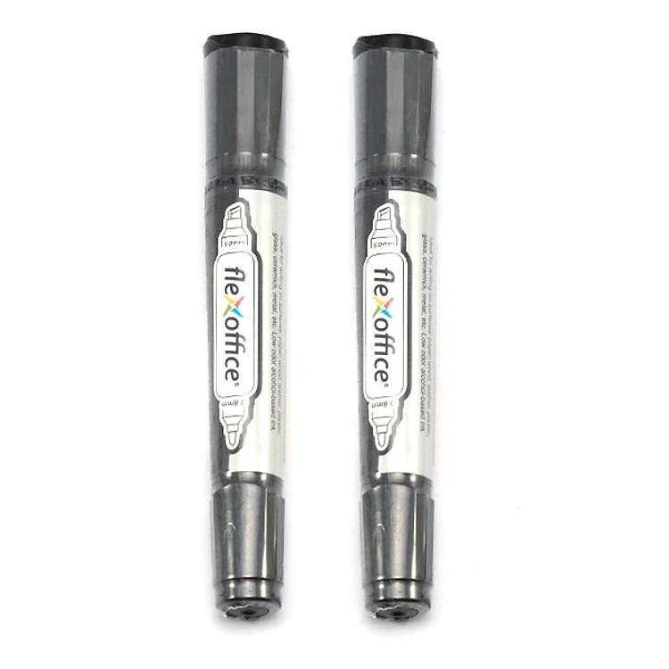 Combo 2 Bút Lông Dầu Flexoffice FO PM09 - Đen