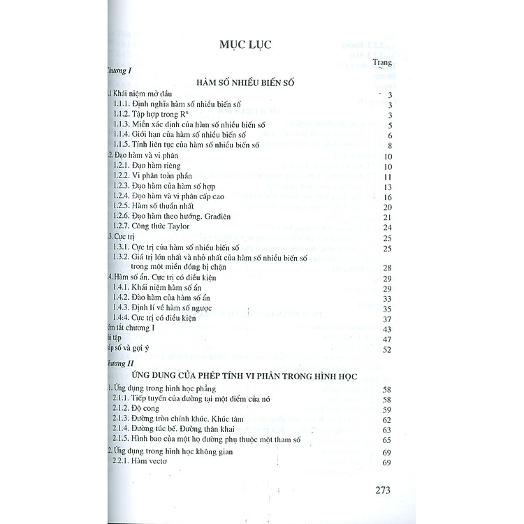 Toán Học Cao Cấp, Tập 3 - Phép Tính Giải Tích Nhiều Biến Số (Tái bản lần thứ hai mươi mốt, năm 2024) - Ảnh 3