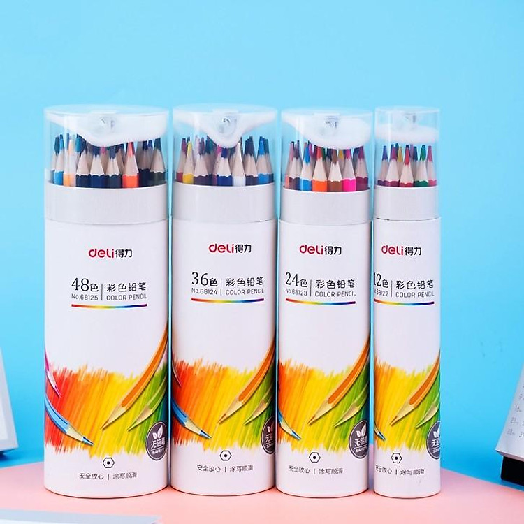 Bút Chì Màu Deli (24/36/48 màu) - Ảnh 4
