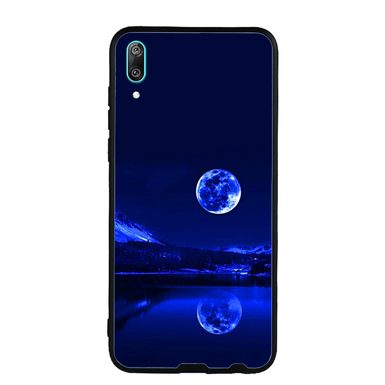 Ốp lưng cho Huawei Y7 Pro 2019 - 0269 MOON02 - In hình Mặt trăng - Viền TPU dẻo - Hàng Chính Hãng