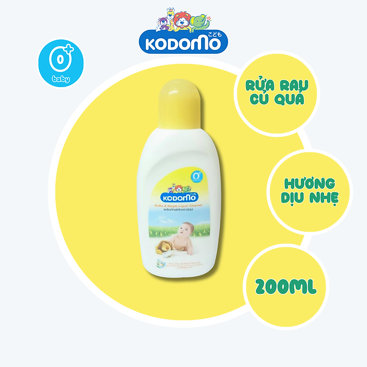 Tham Khảo tại ConCung: Nước rửa bình sữa Kodomo 200ml , nhận ngay nhiều Ưu đãi