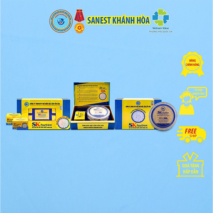 SKHPearlNest Khánh Hòa Đặc sản yến sào tinh chế hộp 50g