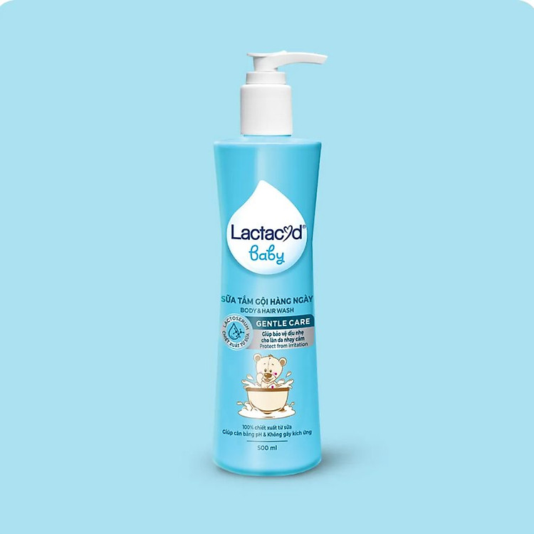 Sữa Tắm Gội Lactacyd Baby 500ml Chính hãng Giá tốt - Hình ảnh 2