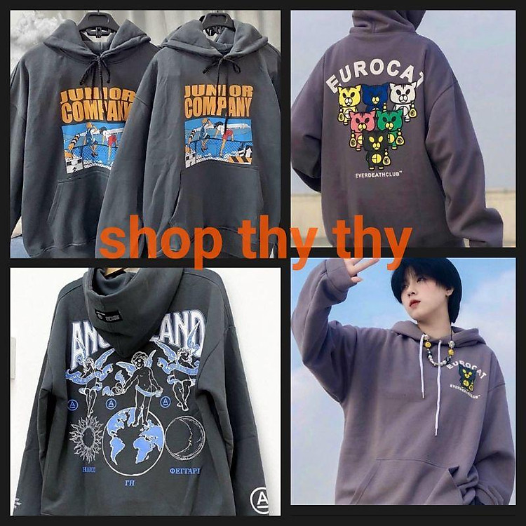 Áo khoác nỉ cao cấp/Áo hoodie unisex chất nỉ ngoại Cao cấp phom rộng chà bá che nắng chống tia UV mặc cực thoáng mát, Áo hoodie nữ chất nỉ ngoại cao cấp