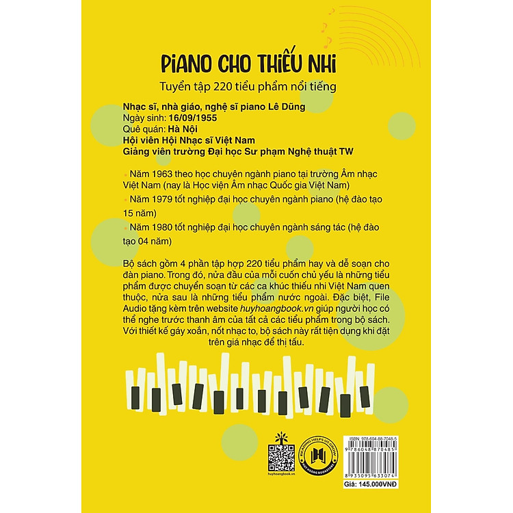 Piano Cho Thiếu Nhi - Tuyển Tập 220 Tiểu Phẩm Nổi Tiếng - Phần 2 (Tái Bản 2023) - Ảnh 2