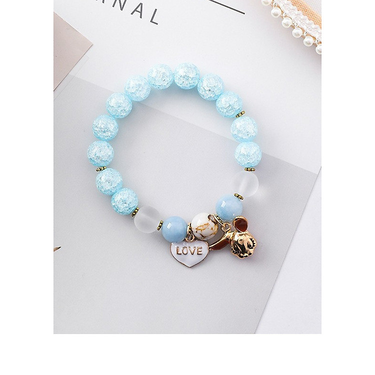 Vòng tay đá nhân tạo hình thỏ dễ thương