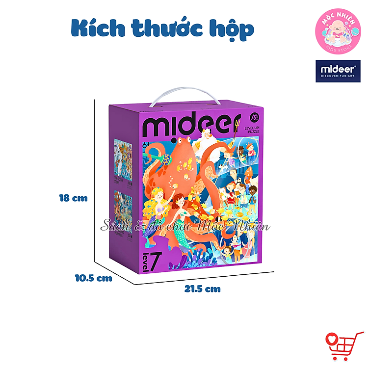 Đồ chơi xếp hình puzzle Mideer Level 7 Chính hãng Ưu đãi - Hình ảnh 4